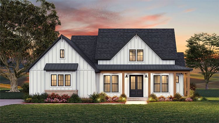 A Country Ranch with 1,482 Square Feet, 3 Beds, 2.5 Baths, Open Living, and a 2-Car Garage