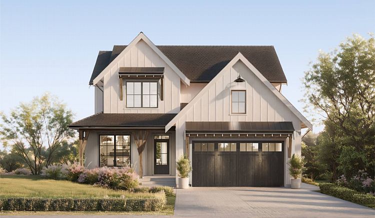 A 2-Story Home with 2,231 Square Feet, Open Living, a Den, and 4 Bedrooms Upstairs