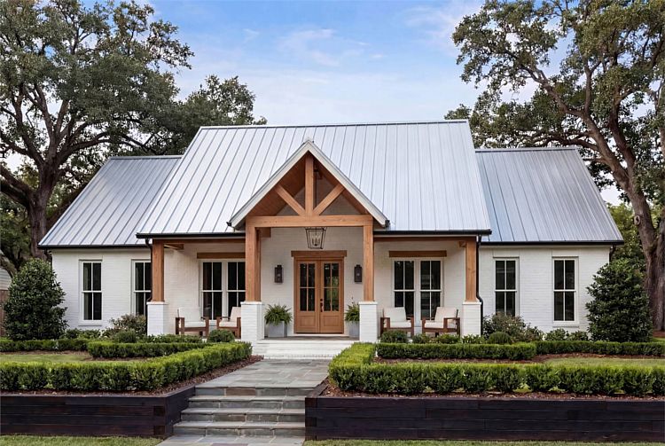 A Transitional Country Home with Split Bedrooms, Open Living, an Office, and Thoughtful Connection