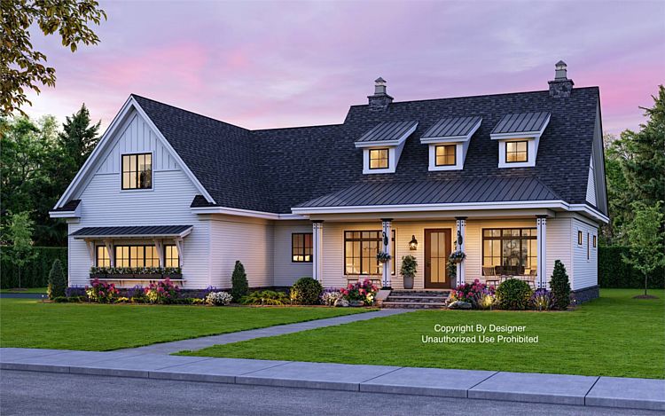A Country Ranch with Dormers, 3 Split Bedrooms, Open Living, and Plenty of Nifty Built-in Features
