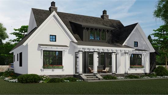 Farmhouse Plans Blueprints, 1 2 Story House Plans With Wrap Around Porch