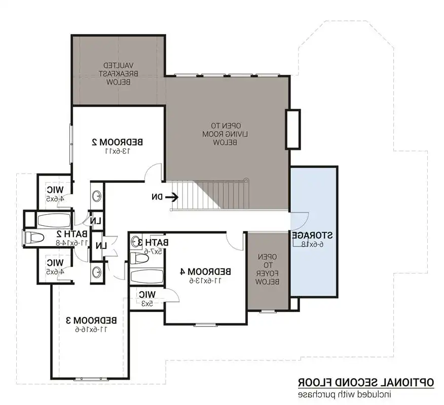 Optional Second Floor Plan