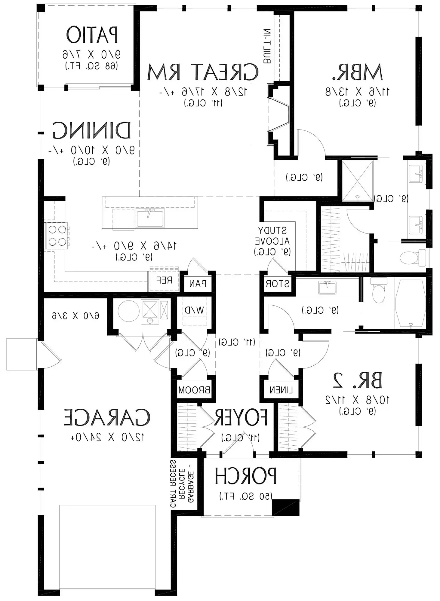 Reversed Floor Plan