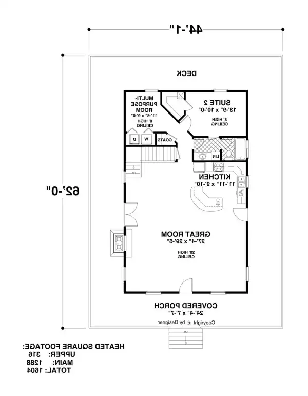 Main Level Floor Plan