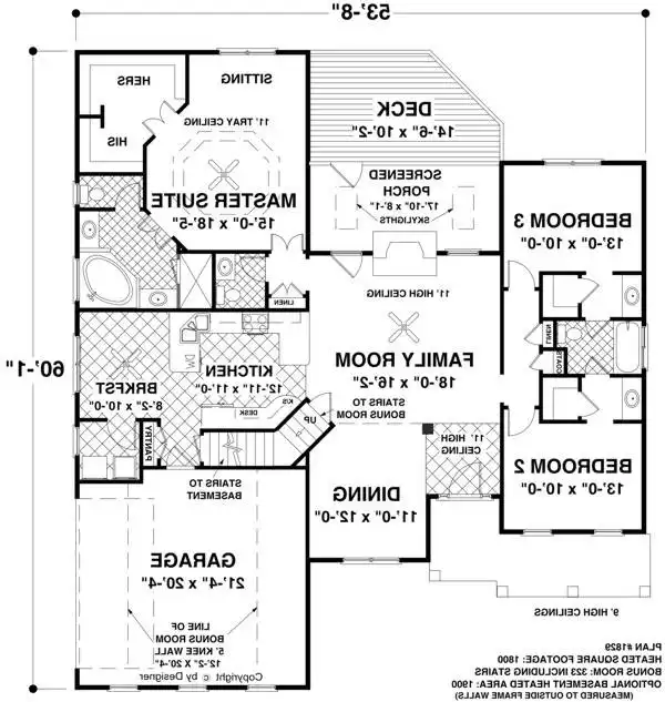 Main Level Floor Plan