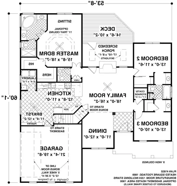 Main Level Floor Plan