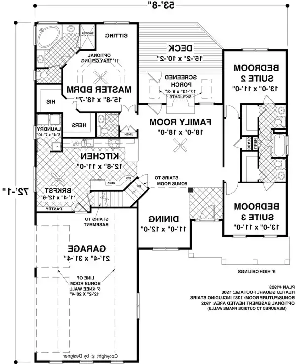 Main Level Floor Plan