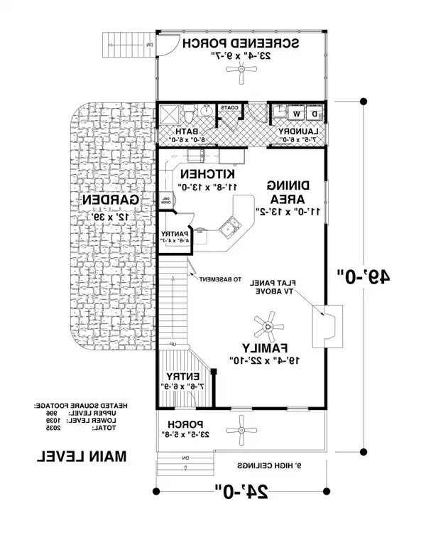 Main Level Floor Plan