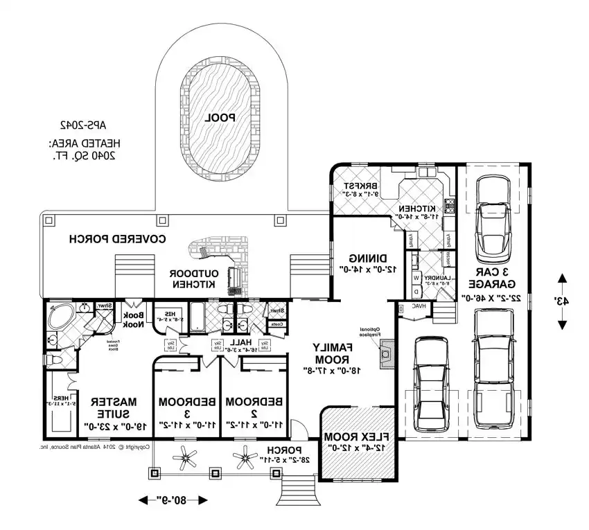Main Level Floor Plan