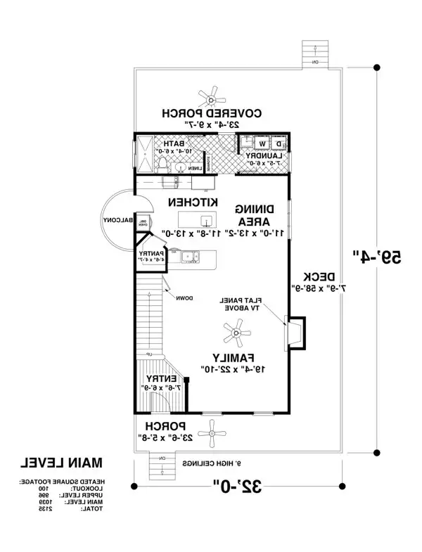 Main Level Floor Plan