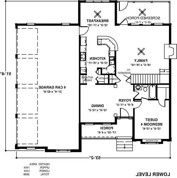 Lower Level Floorplan