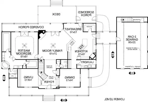 Lower Level Floorplan