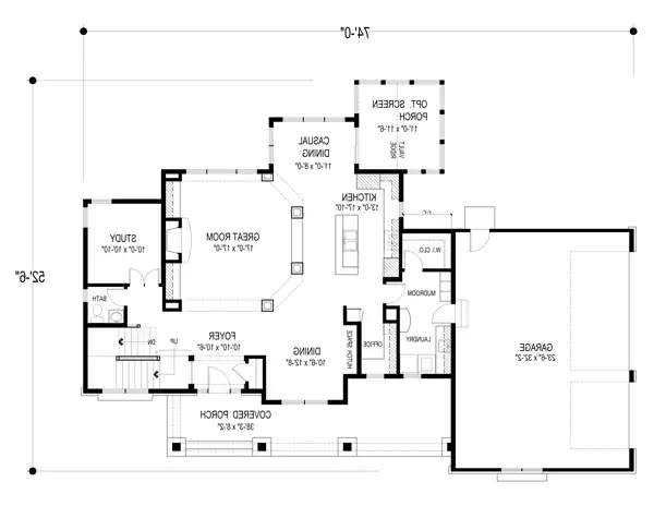 Main Level Floor Plan