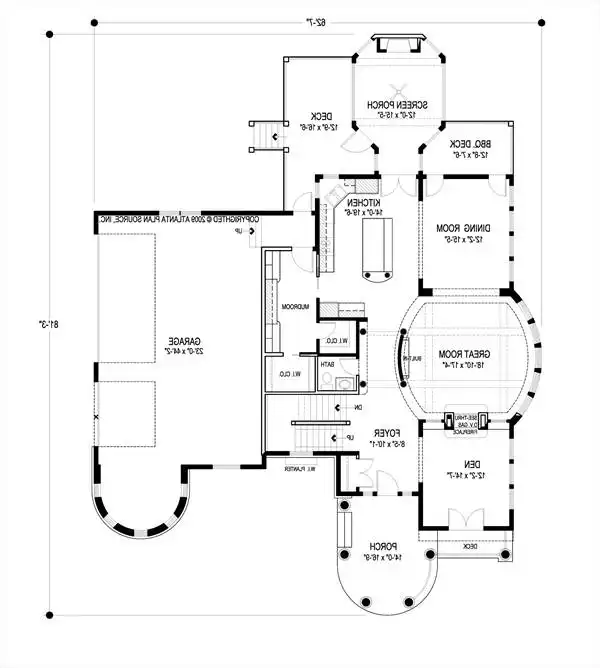 Main Level Floor Plan