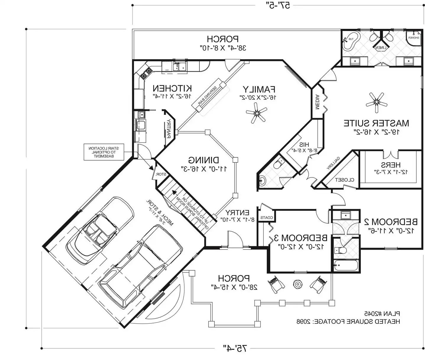Main Level Floor Plan