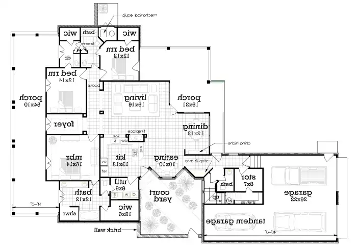 Main Level Floor Plan