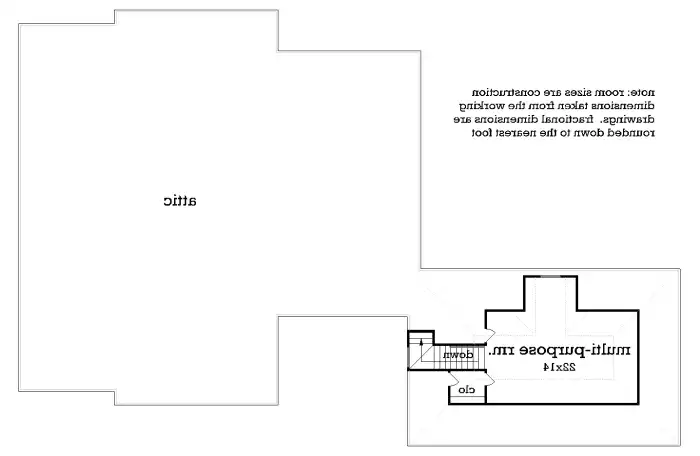 Upper level floor plan