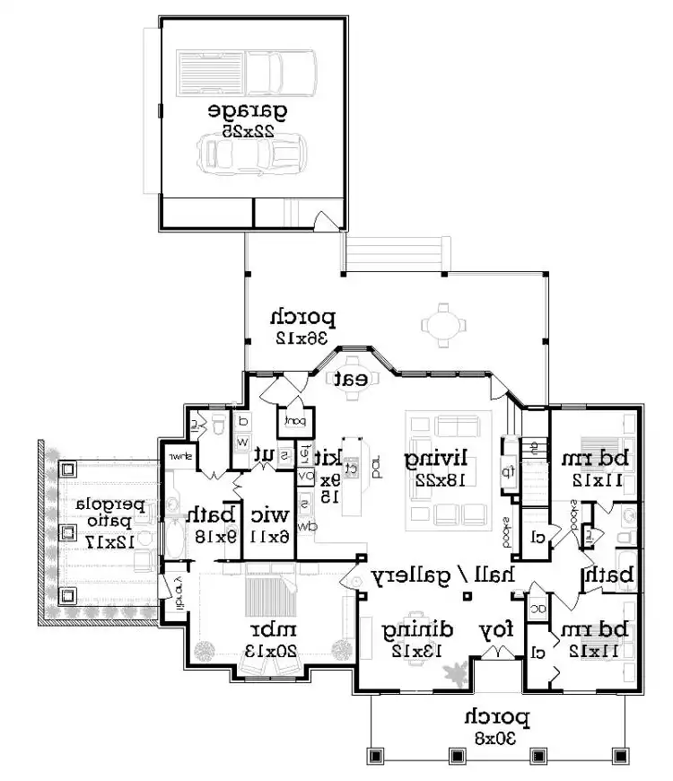 Main Level Floor Plan