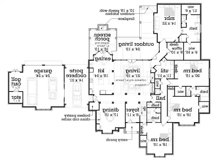 Main Level Floor Plan