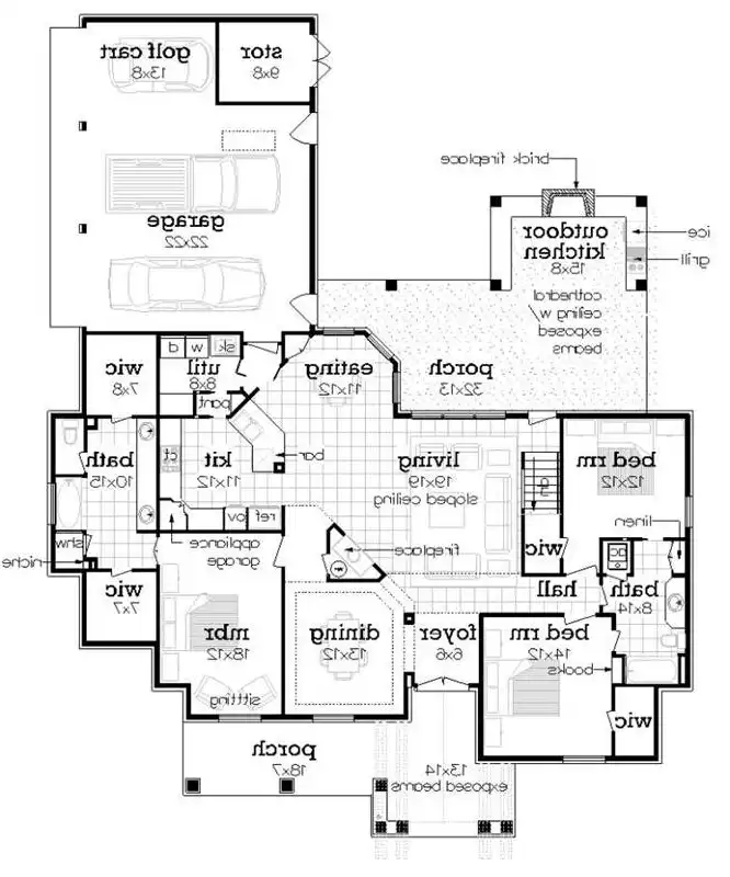 Main Level Floor Plan