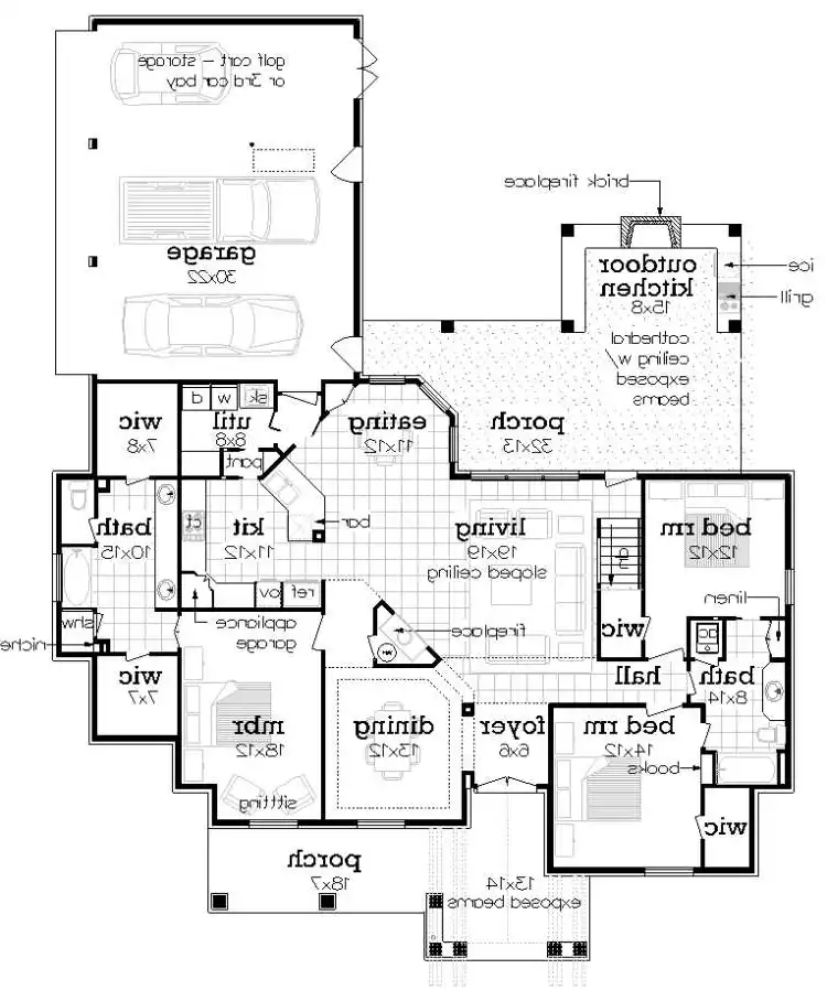 Main Level Floor Plan