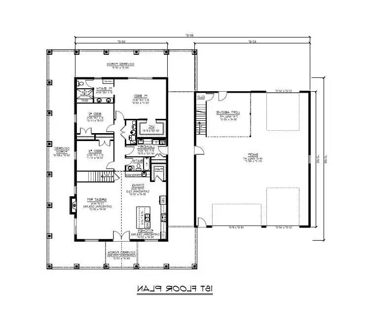 1st Floor with Basement Stairs