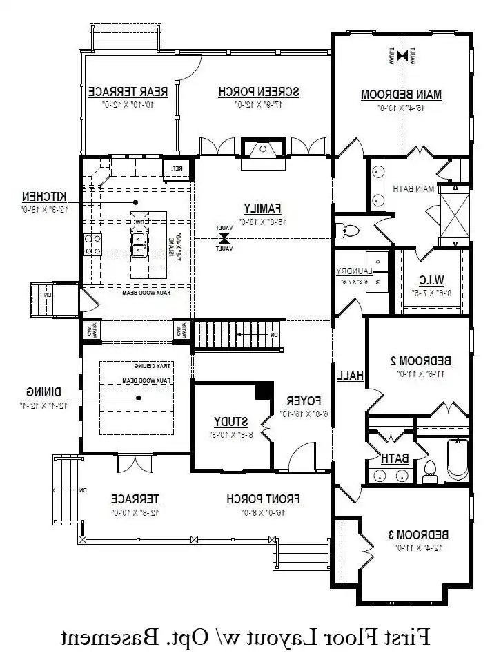 Optional Basement Stairway