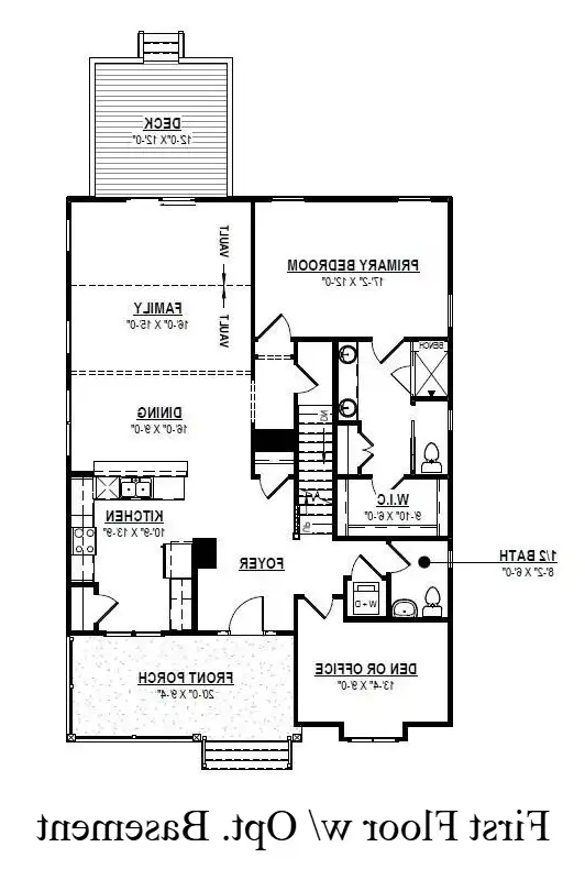 1st Floor with Optional Basement