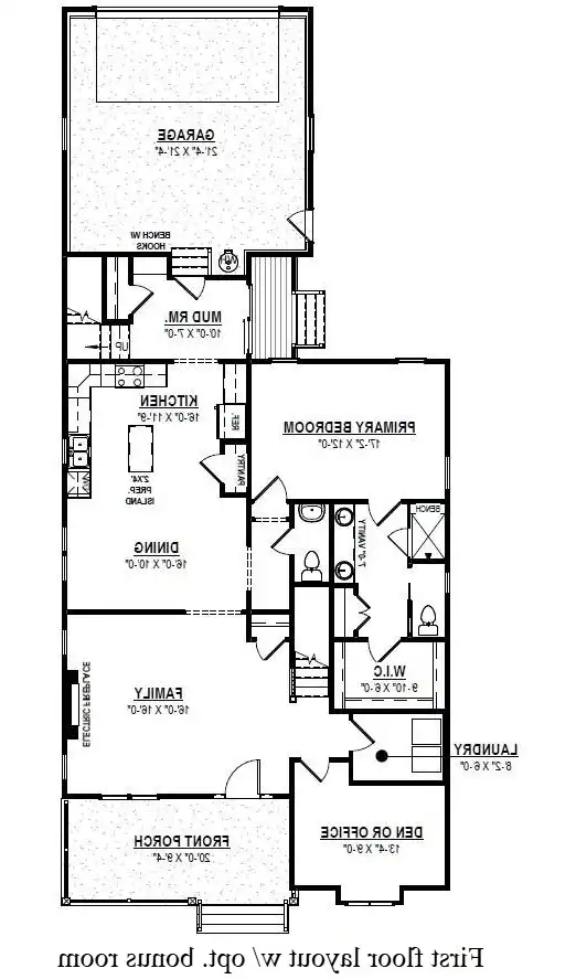 Bonus Room Stair Location
