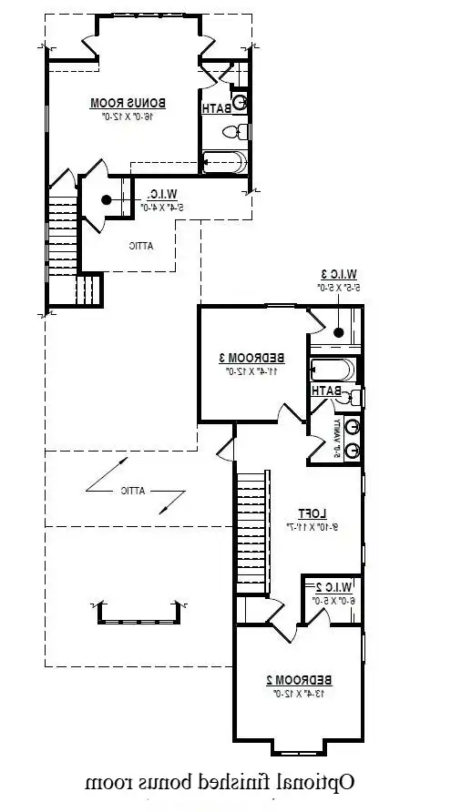 2nd Floor with Bonus Room