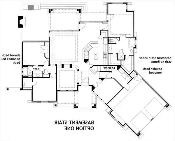 Basement Stair Location: Option 1