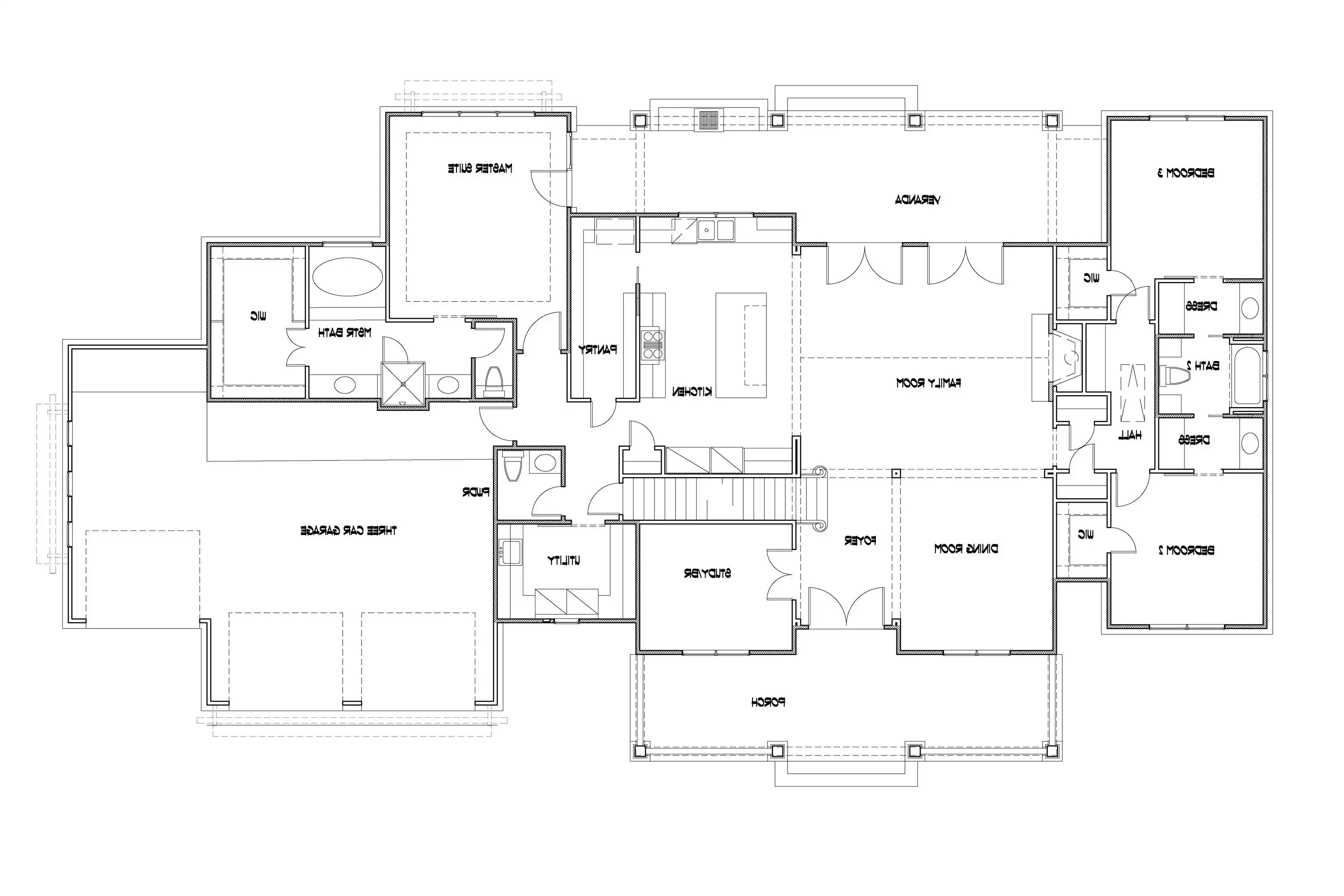 3-Car Front-Entry Option