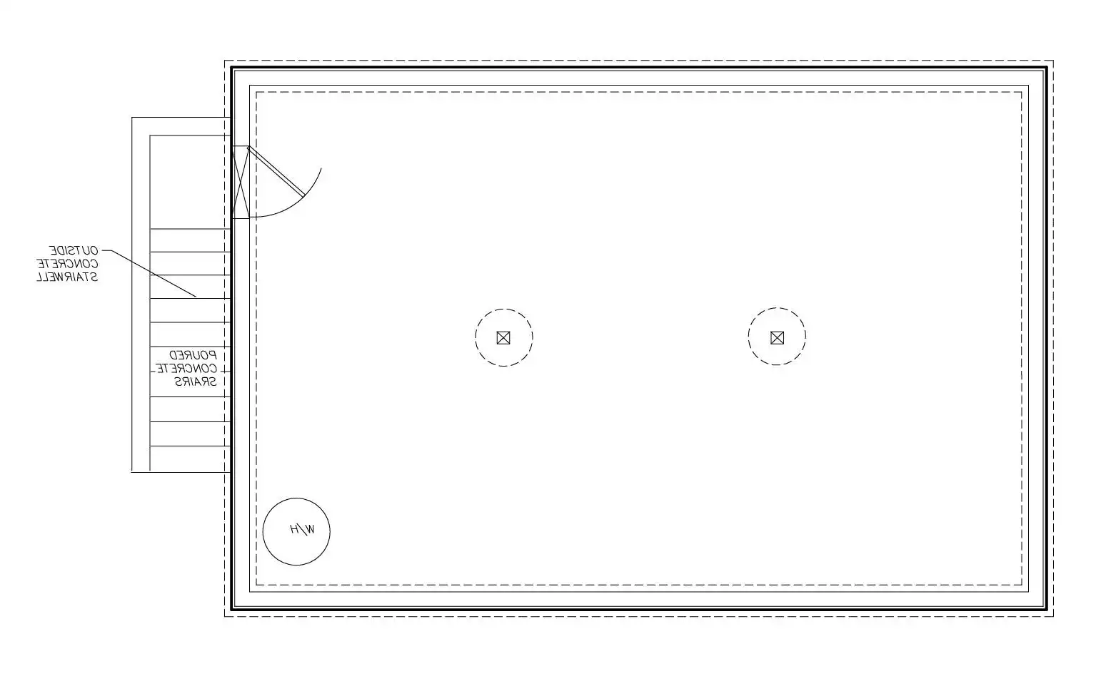 Basement with Exterior Stairs