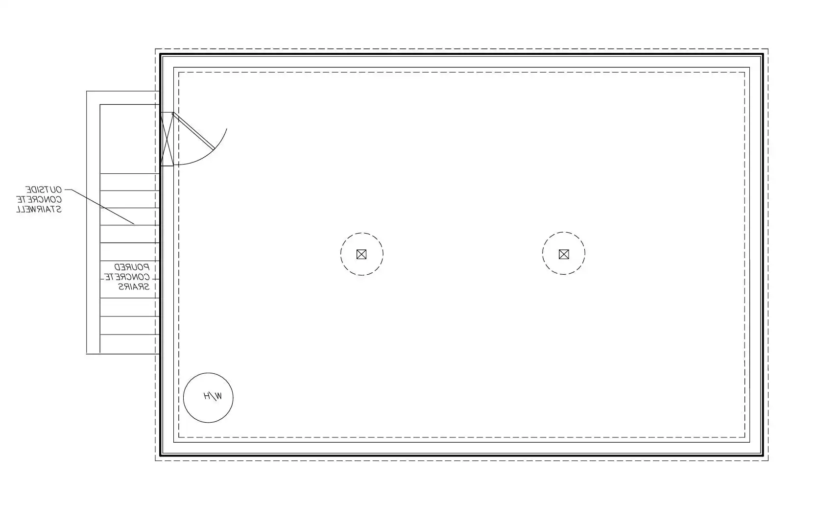 Basement with Exterior Stairs