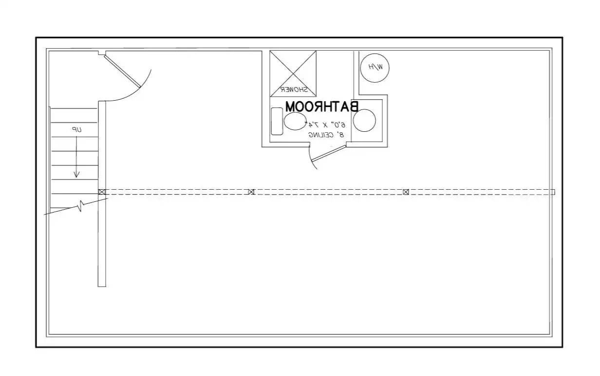Basement with Interior Stairs