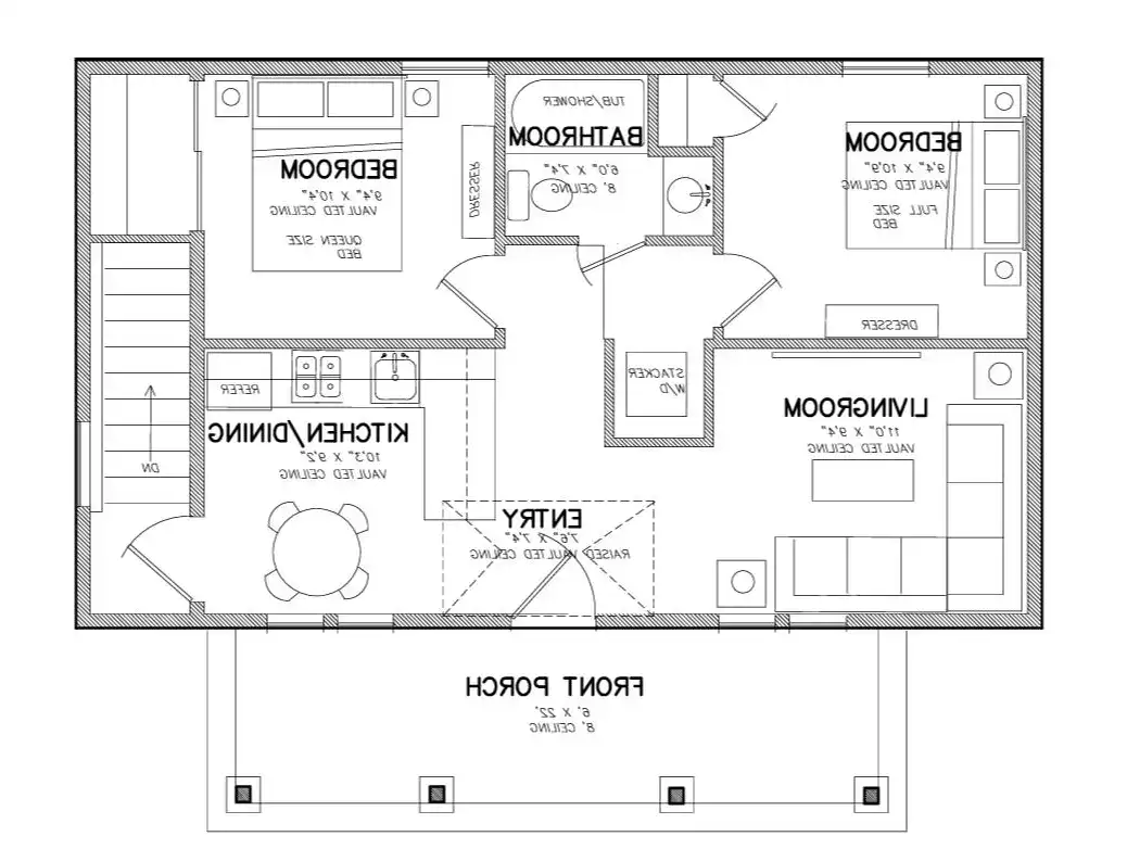 1st Floor with Interior Basement Stair Location