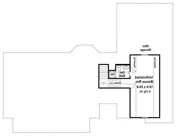 Bonus Room Floorplan