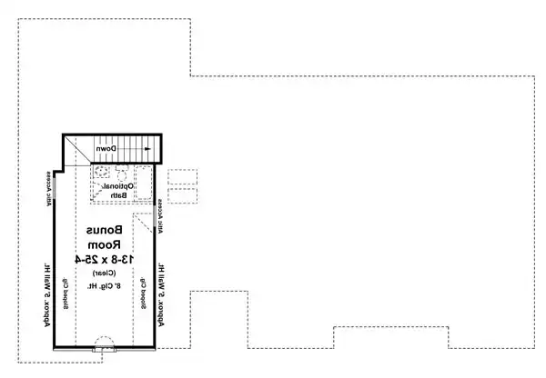 Bonus Room Floorplan