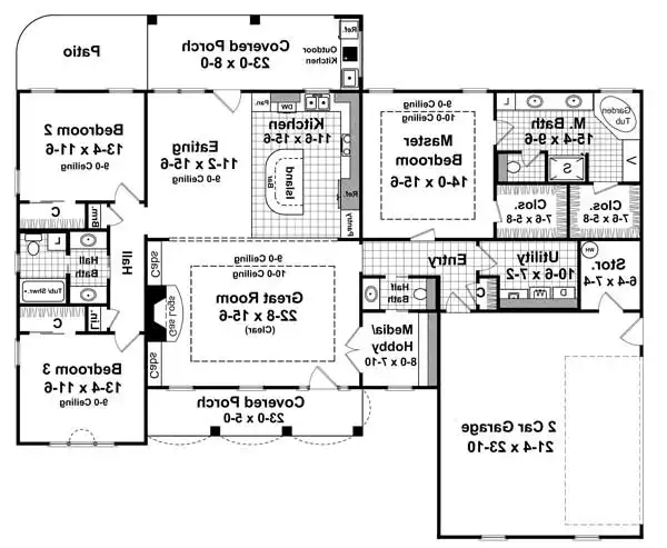1st Level Floorplan