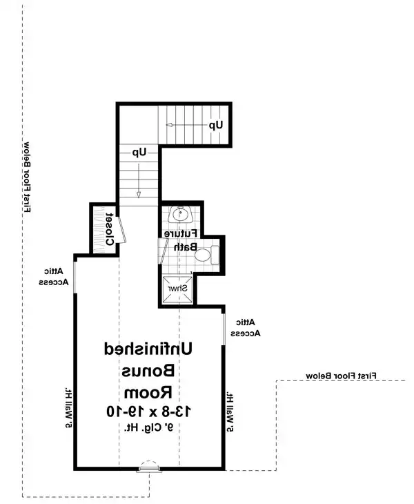 Bonus Room Floorplan