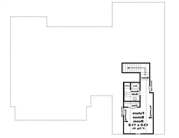Bonus Room Floorplan