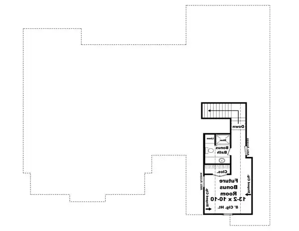 Bonus Room Floorplan