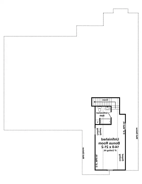 Bonus Room Floorplan