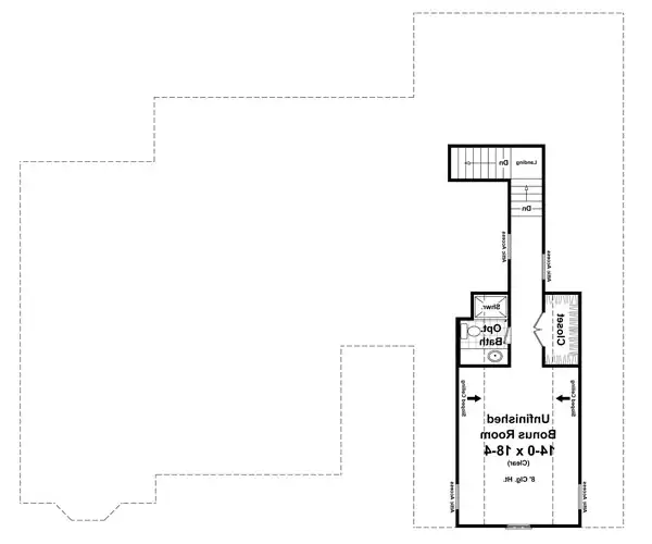 Bonus Room Floorplan