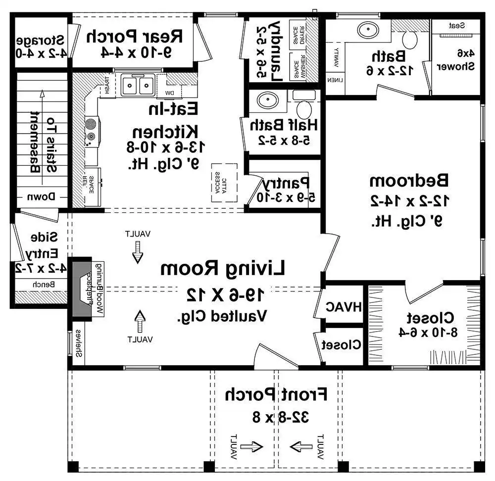 1st Floor w/ Basement Stair