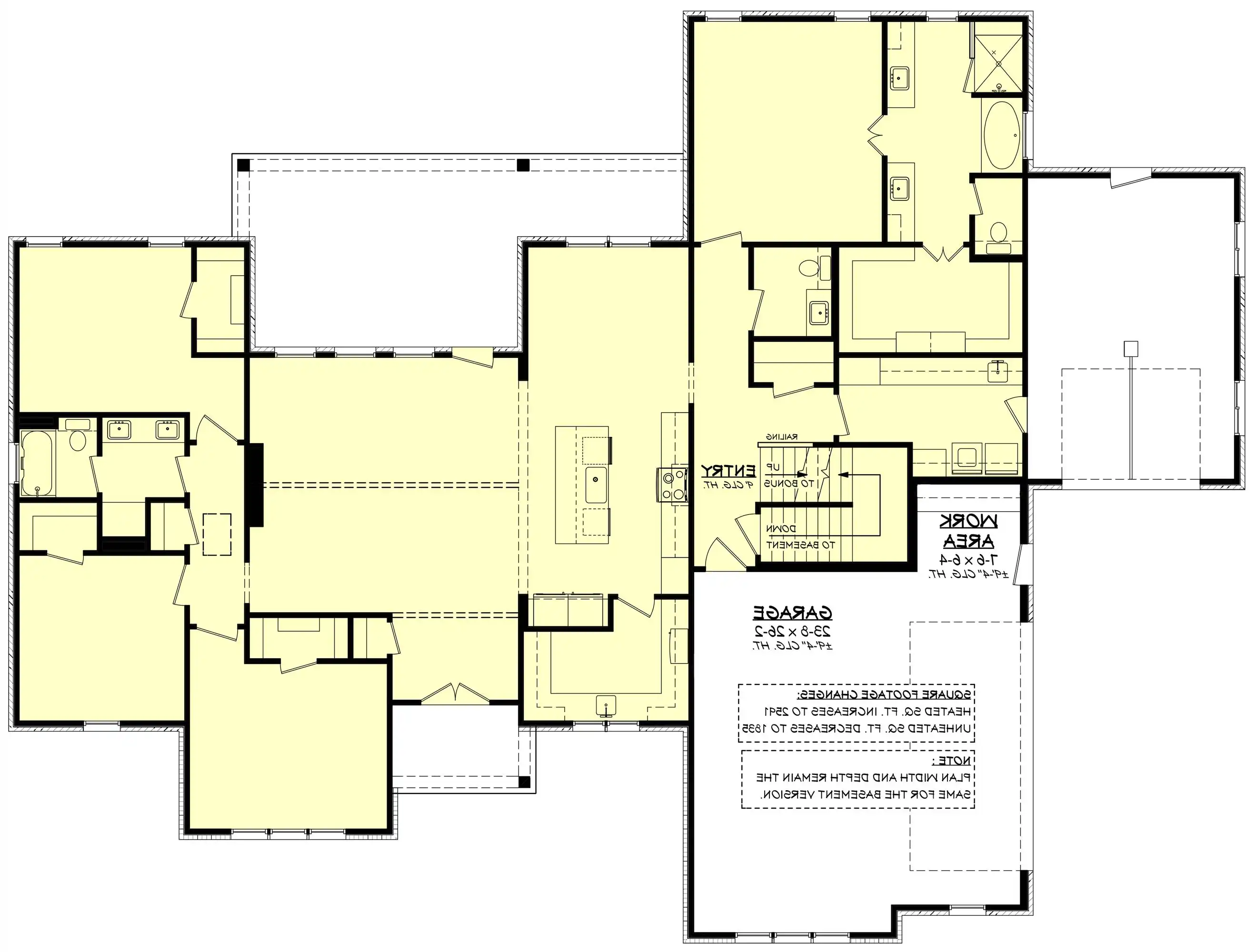 1st Floor with Basement Stair Location