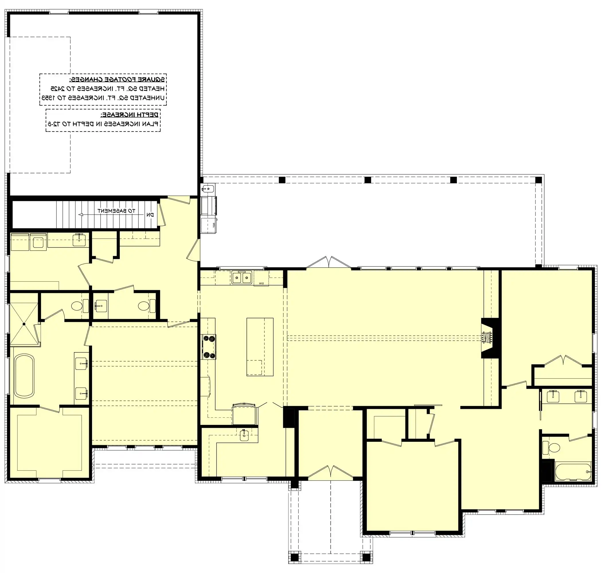 1st Floor with Basement Stair Location