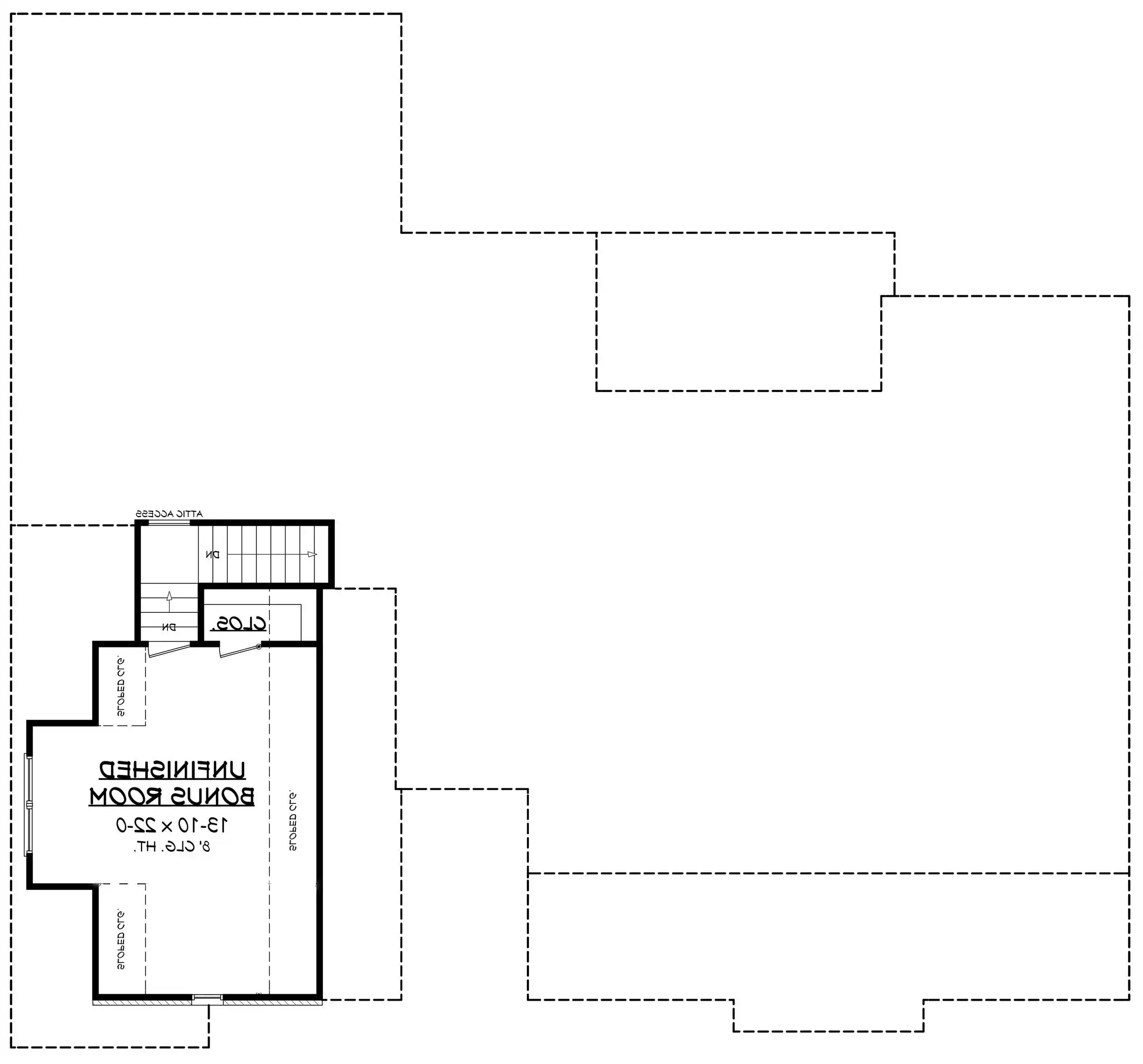 Bonus Room Plan