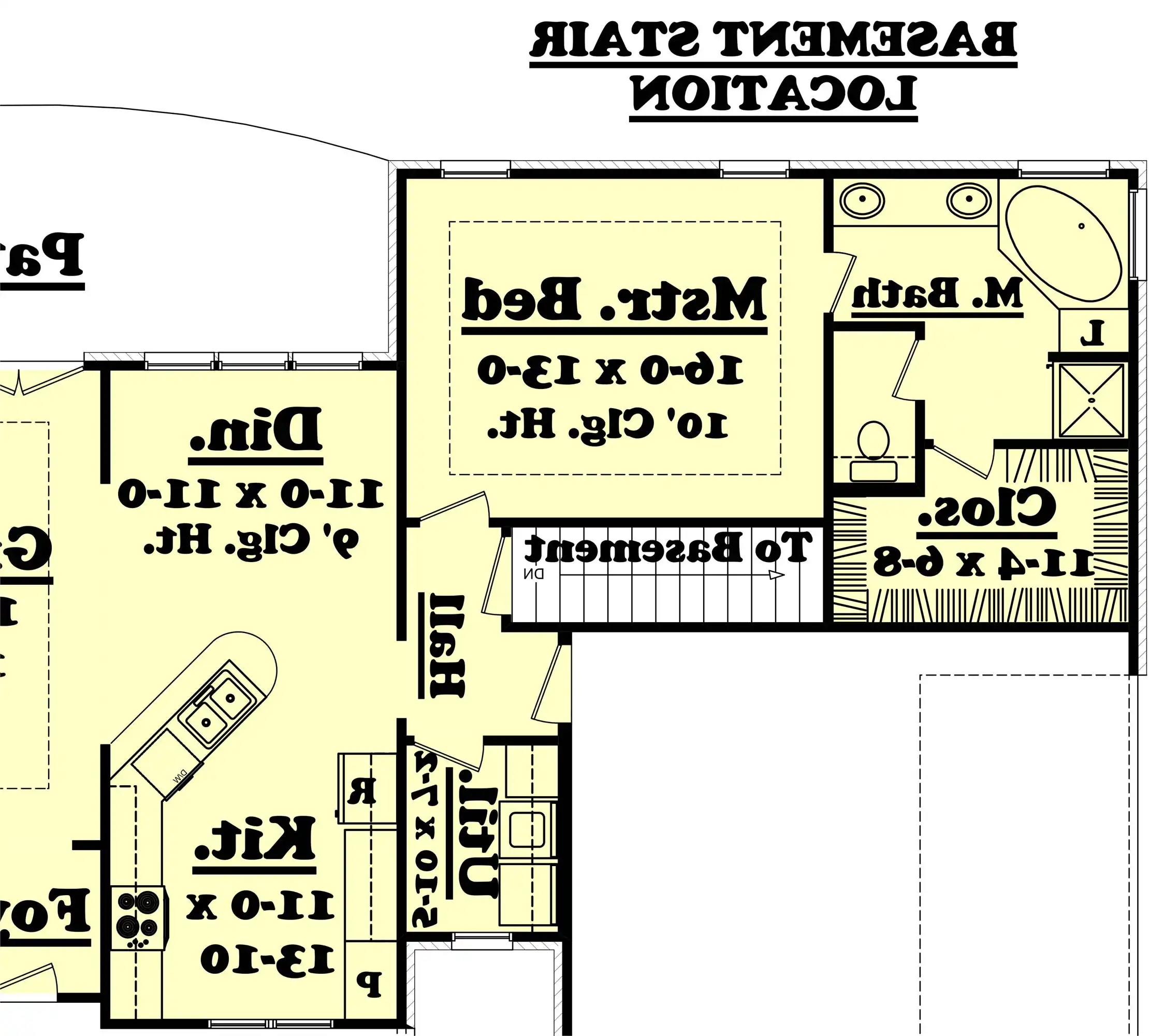 Basement Stair Location