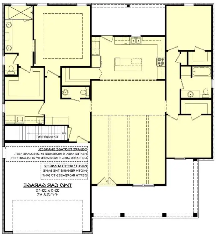 Basement stair location